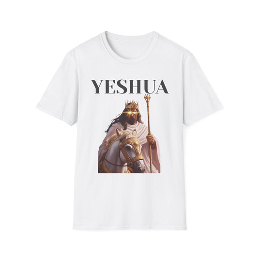 Yeshua King of Kings T-Shirt — Christian Jesus Graphic Tee with Revelation 19:12 Back Text