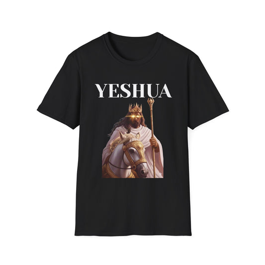 Yeshua King of Kings T-Shirt — Christian Jesus Graphic Tee with Revelation 19:12 Back Text