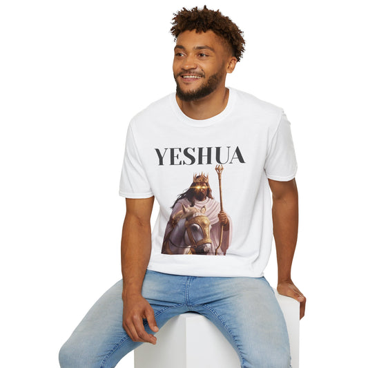 Yeshua King of Kings T-Shirt — Christian Jesus Graphic Tee with Revelation 19:12 Back Text